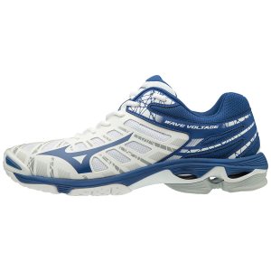 Mizuno Wave Voltage Erkek Voleybol Ayakkabısı Beyaz/Mavi (Tr.PSH)